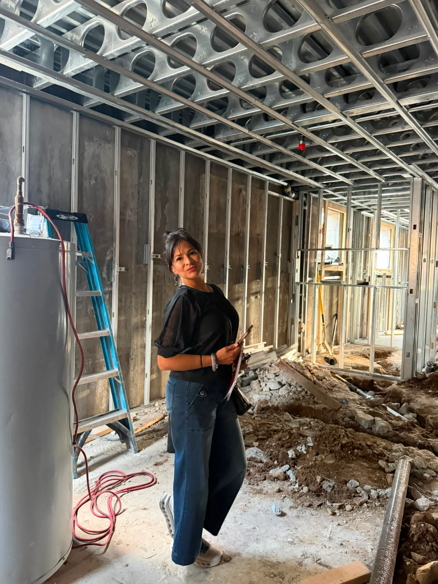 Monica Interior Designer at Renovation Site