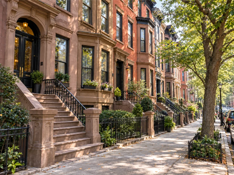 brownstone home exterior interior designer hoboken