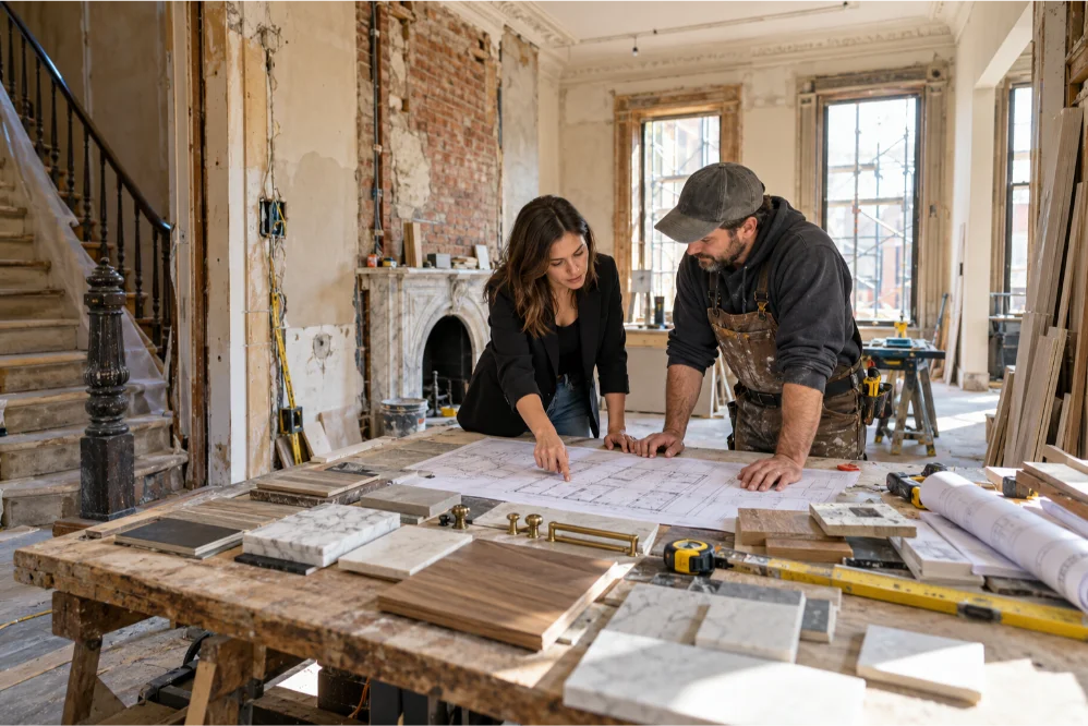 brownstone renovation project management interior designer hoboken