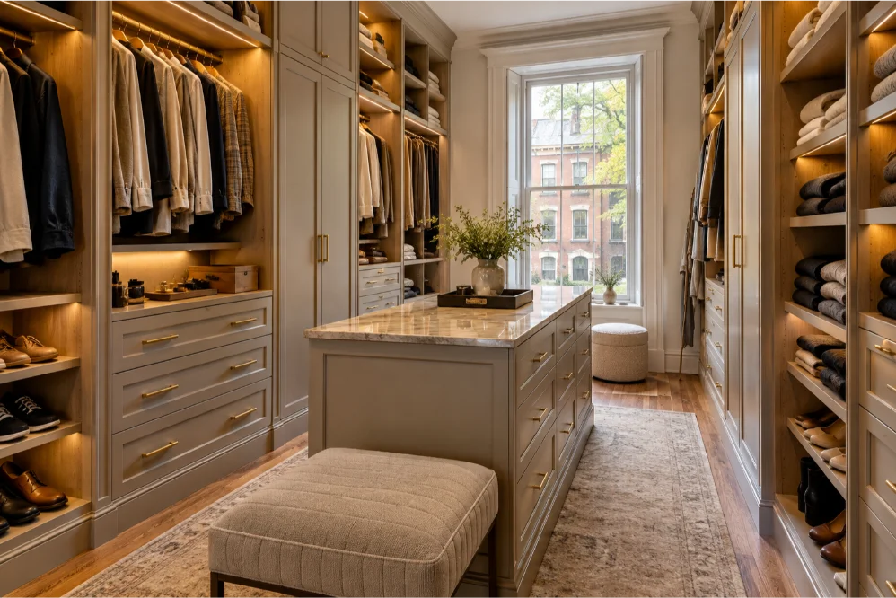custom walk in wardrobe interior designer hoboken