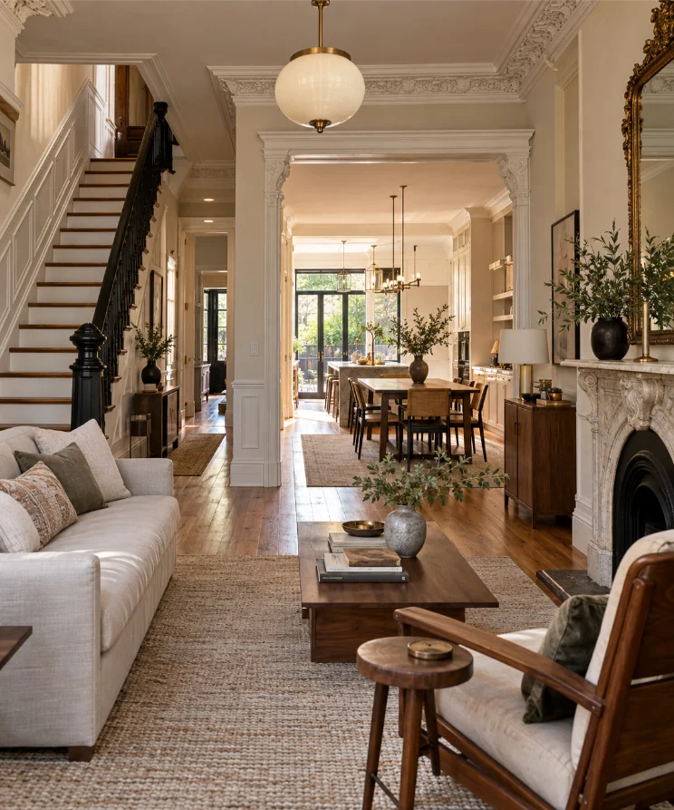 elegant brownstone interior designer hoboken