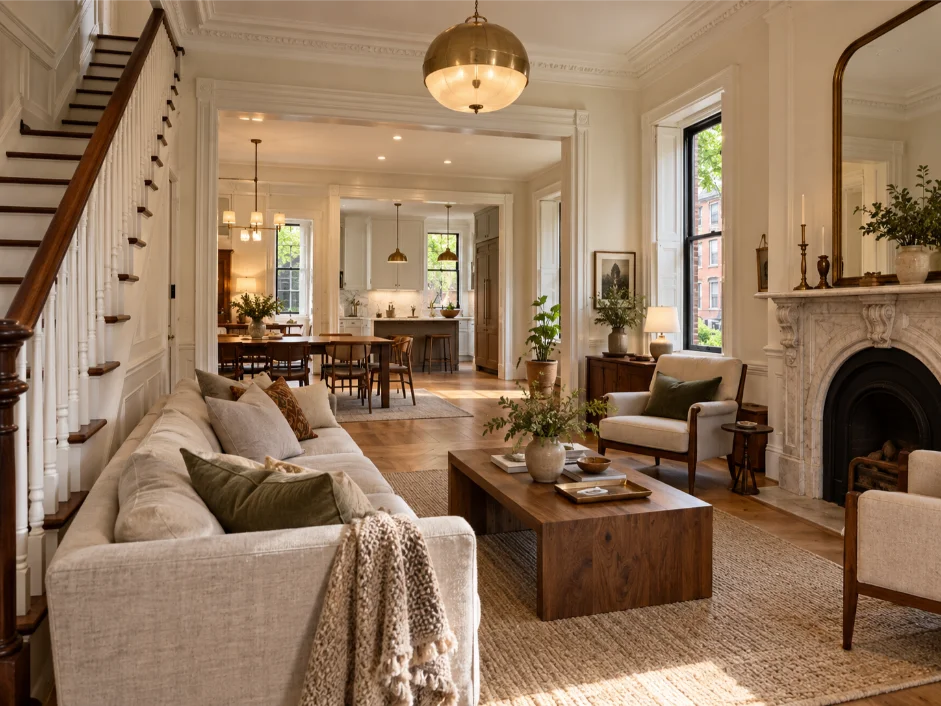 luxury living room interior designer hoboken
