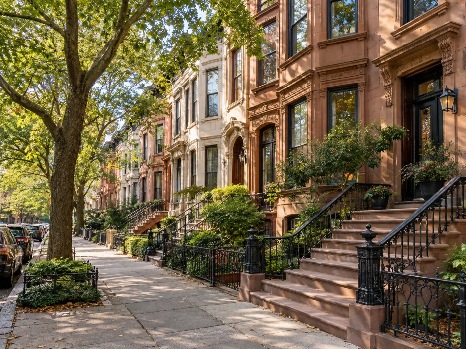 residential brownstone exteriors park slope