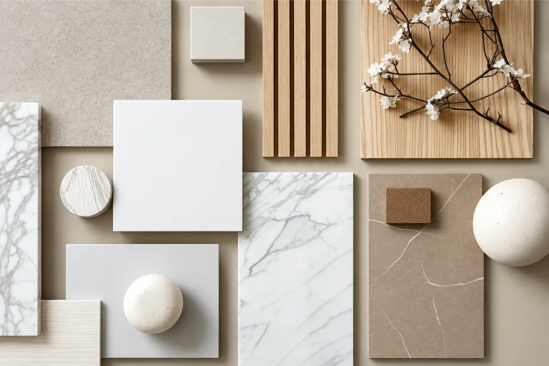 Neutral Materials Mood Board