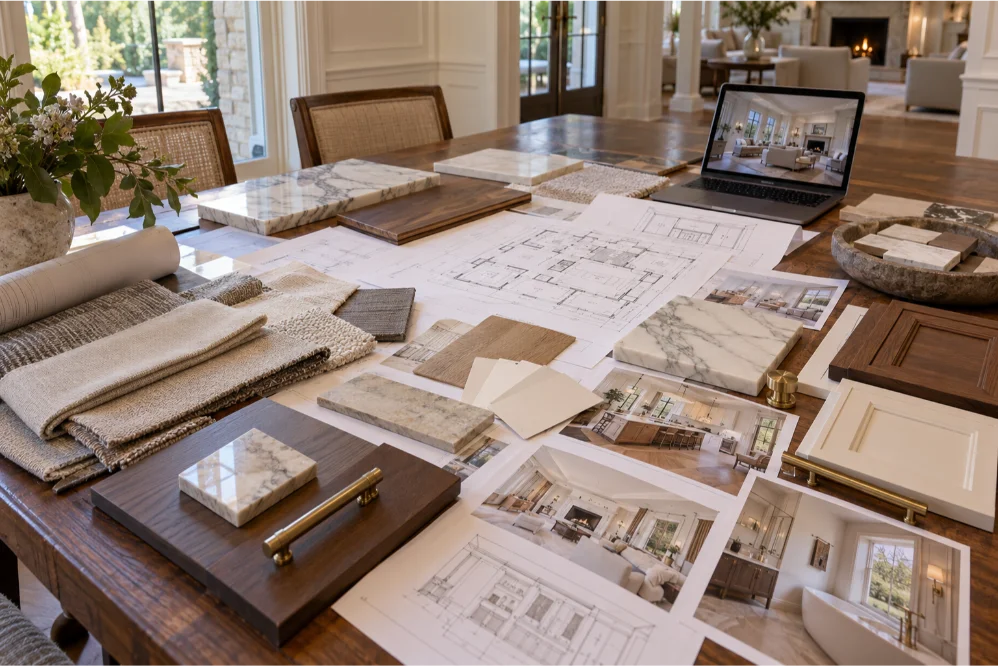 interior design materials selection alpine new jersey