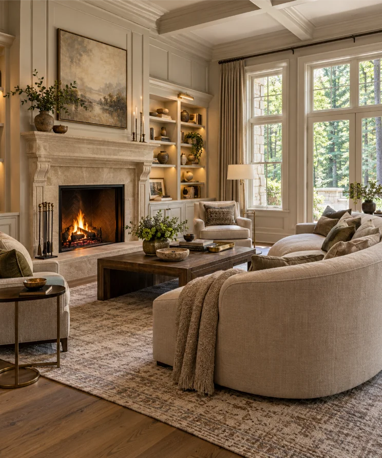 luxury living room interior alpine new jersey