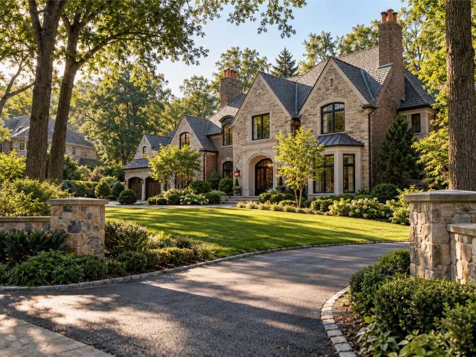 luxury residential home exterior alpine new jersey